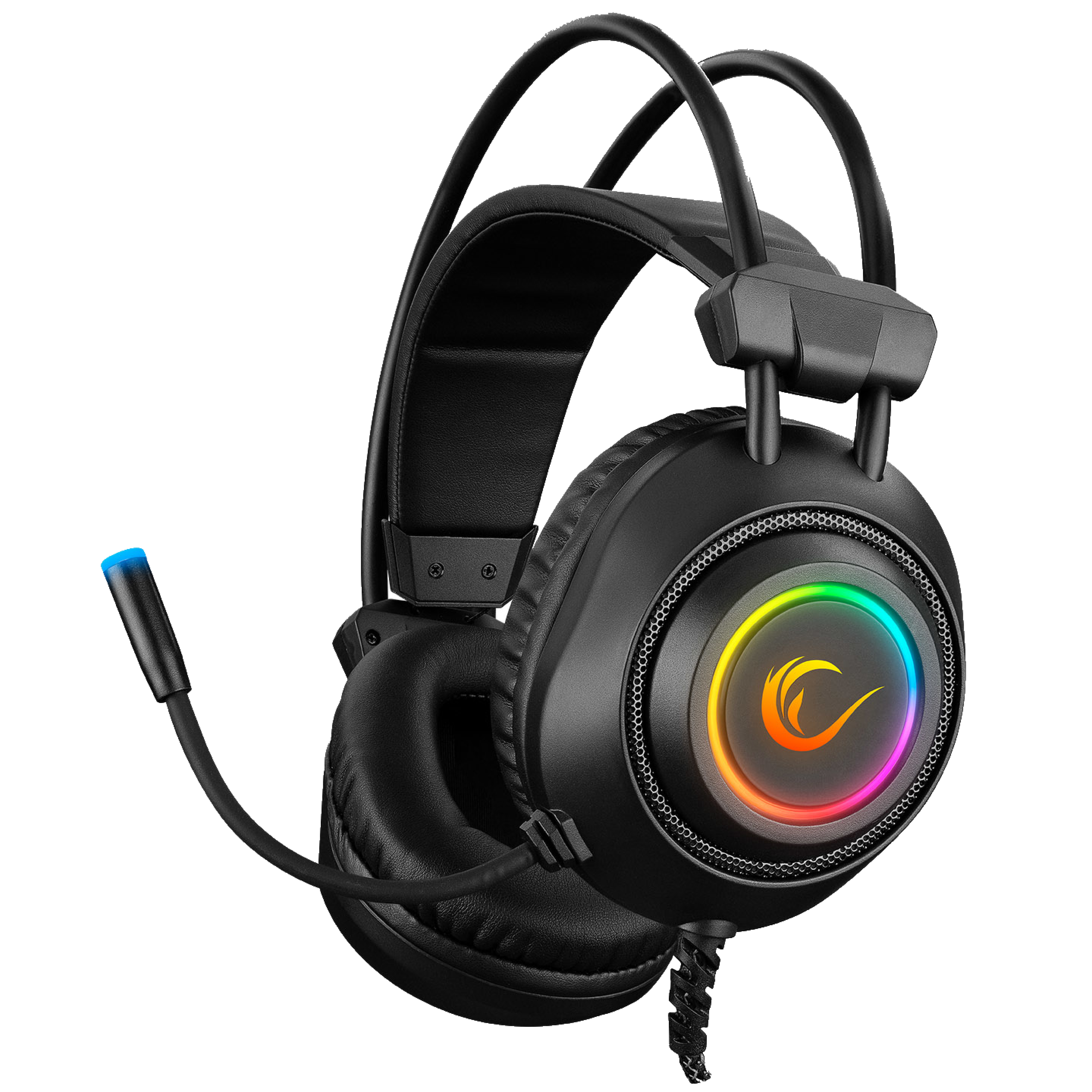 Słuchawki gamingowe Rampage z mikrofonem i podświetleniem RGB – dystrybucja FEN